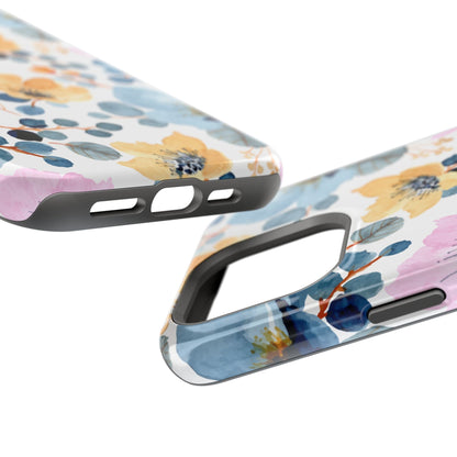 Spring Radiance – MagSafe Case with Vibrant Watercolor Floral Design - BOGO Cases