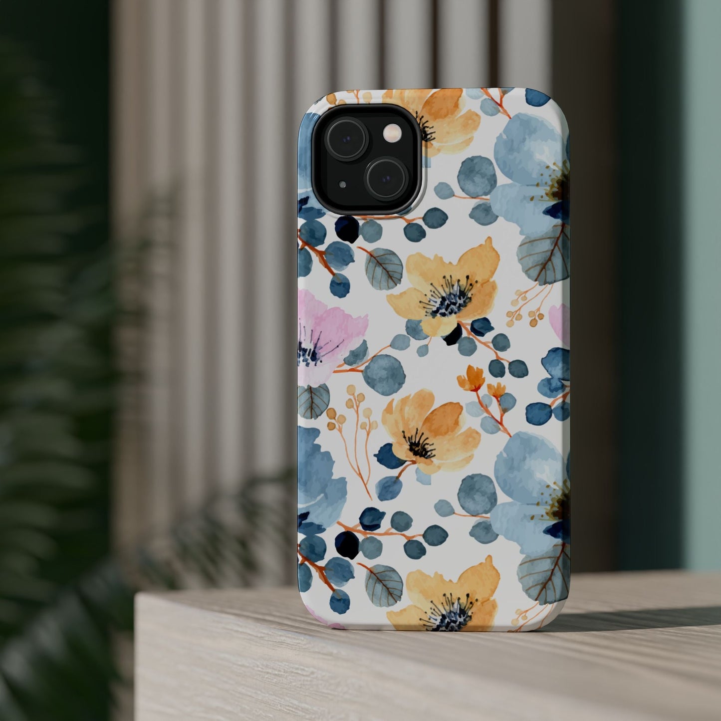 Spring Radiance – MagSafe Case with Vibrant Watercolor Floral Design - BOGO Cases