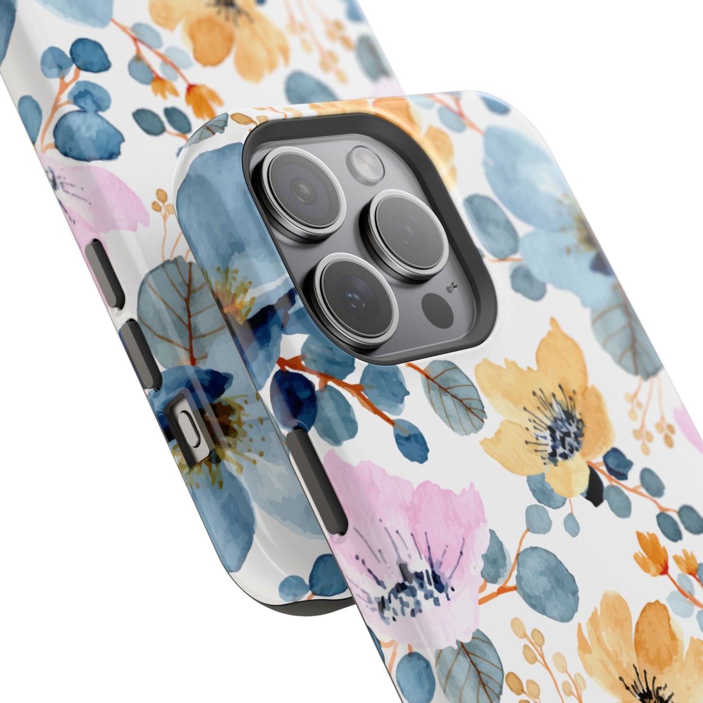 Spring Radiance – MagSafe Case with Vibrant Watercolor Floral Design - BOGO Cases