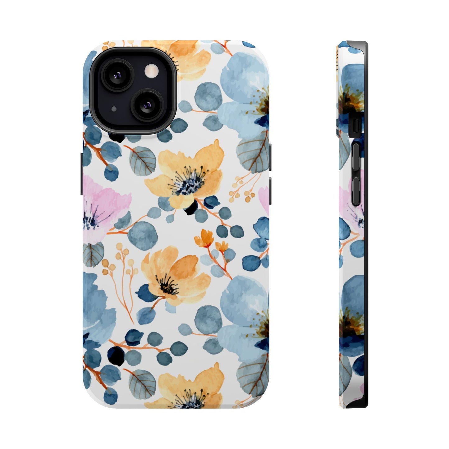 Spring Radiance – MagSafe Case with Vibrant Watercolor Floral Design - BOGO Cases