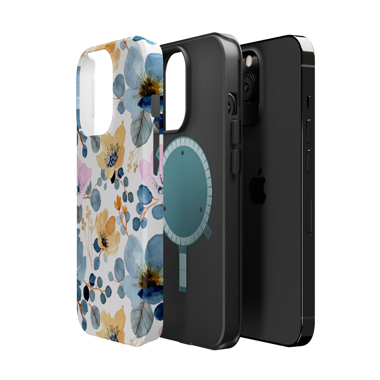 Spring Radiance – MagSafe Case with Vibrant Watercolor Floral Design - BOGO Cases