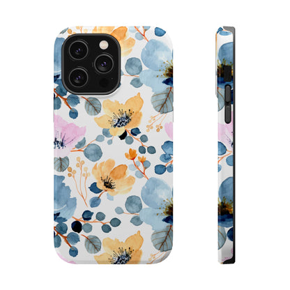 Spring Radiance – MagSafe Case with Vibrant Watercolor Floral Design - BOGO Cases