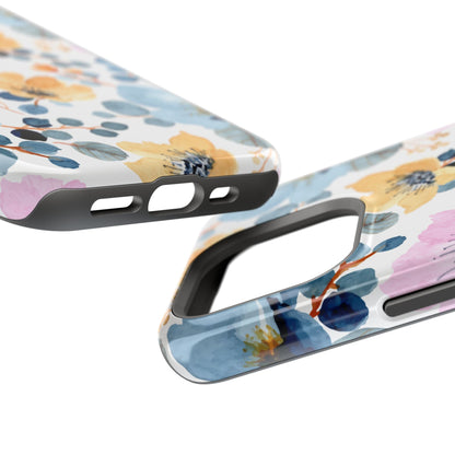 Spring Radiance – MagSafe Case with Vibrant Watercolor Floral Design - BOGO Cases