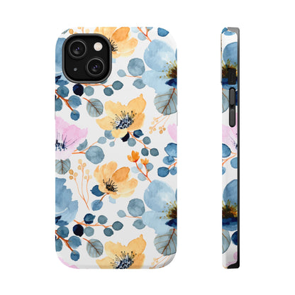 Spring Radiance – MagSafe Case with Vibrant Watercolor Floral Design - BOGO Cases