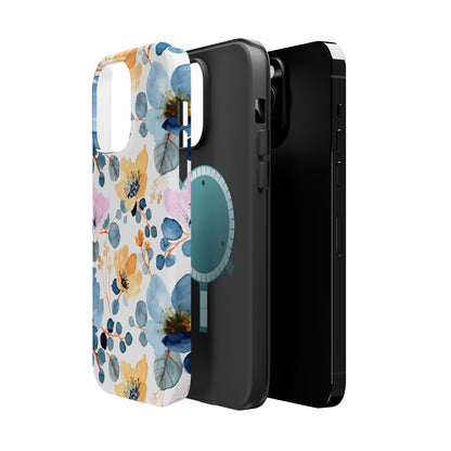 Spring Radiance – MagSafe Case with Vibrant Watercolor Floral Design - BOGO Cases