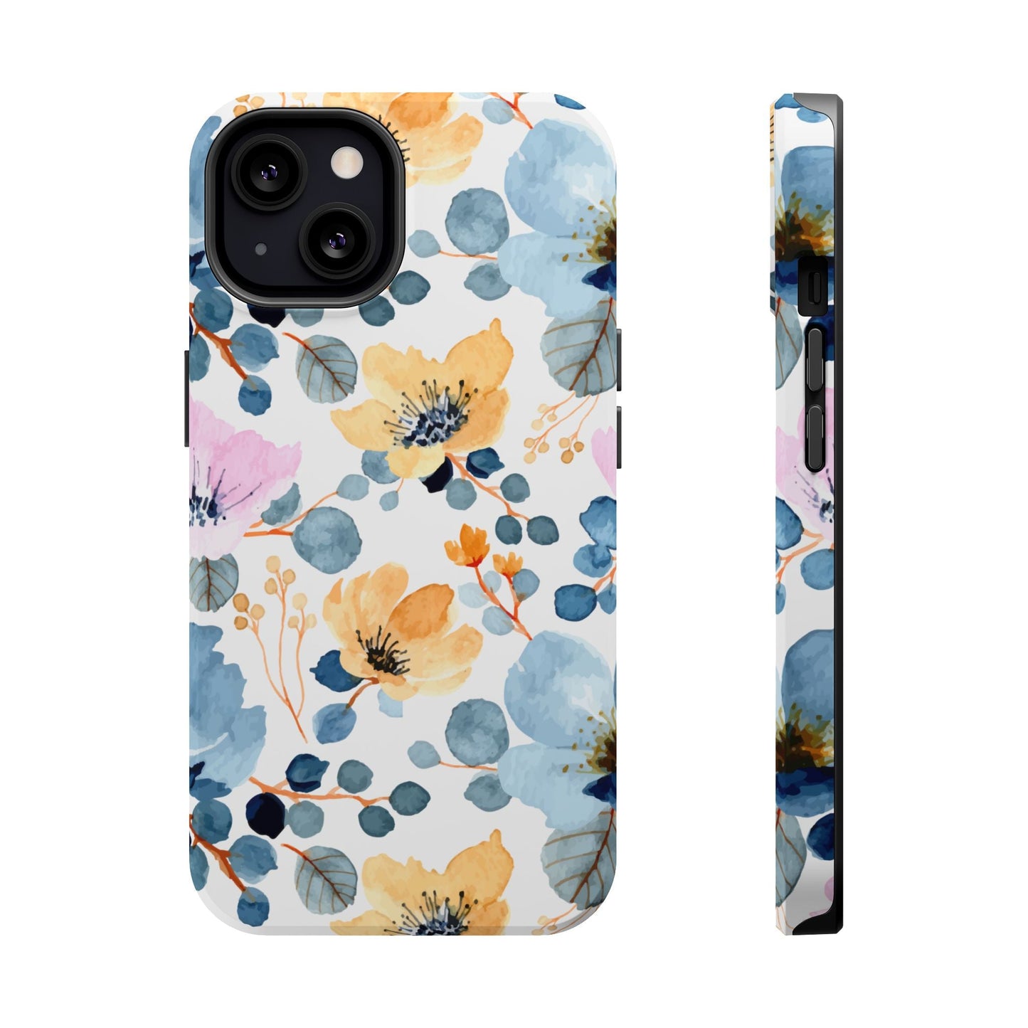 Spring Radiance – MagSafe Case with Vibrant Watercolor Floral Design - BOGO Cases