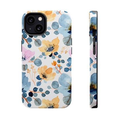 Spring Radiance – MagSafe Case with Vibrant Watercolor Floral Design - BOGO Cases