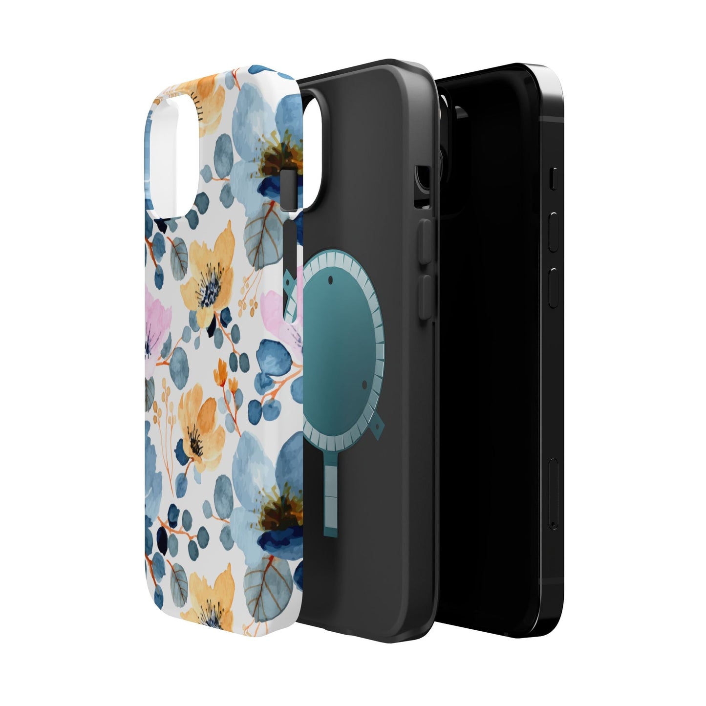 Spring Radiance – MagSafe Case with Vibrant Watercolor Floral Design - BOGO Cases