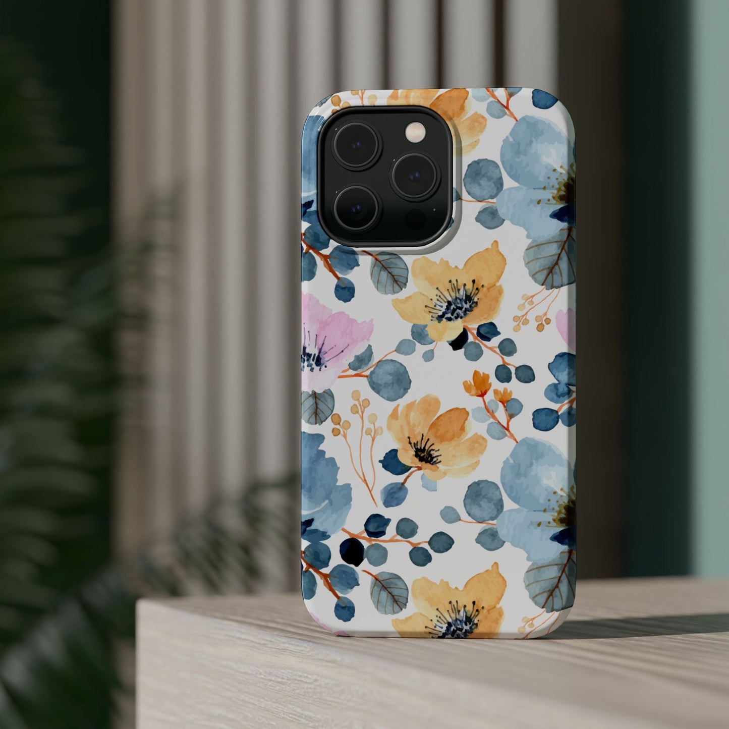 Spring Radiance – MagSafe Case with Vibrant Watercolor Floral Design - BOGO Cases