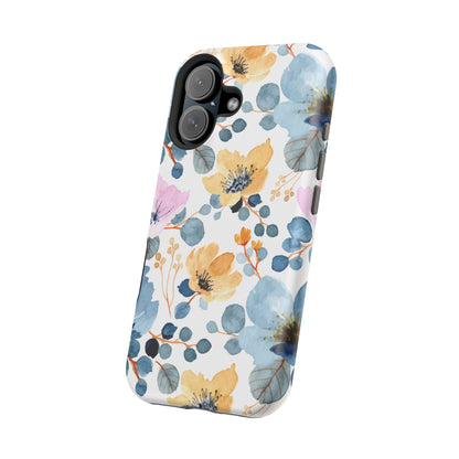 Spring Radiance – MagSafe Case with Vibrant Watercolor Floral Design - BOGO Cases