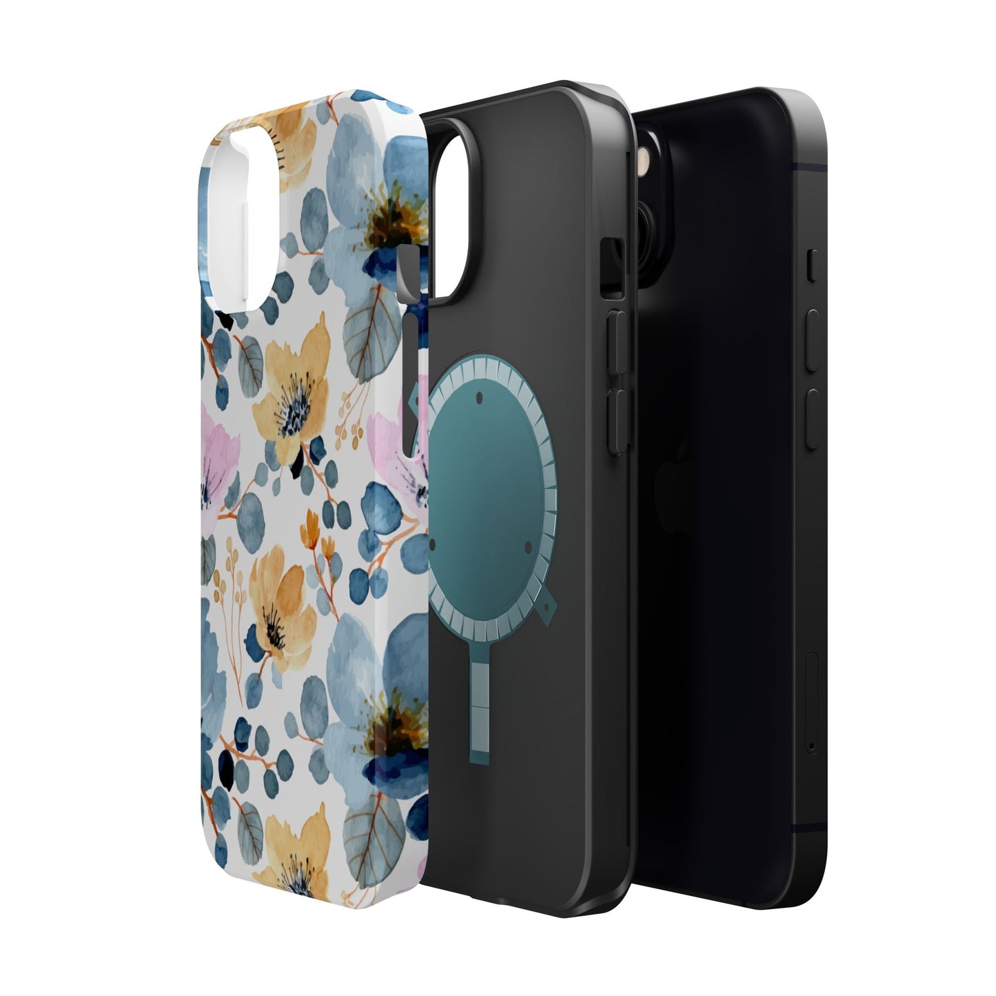 Spring Radiance – MagSafe Case with Vibrant Watercolor Floral Design - BOGO Cases