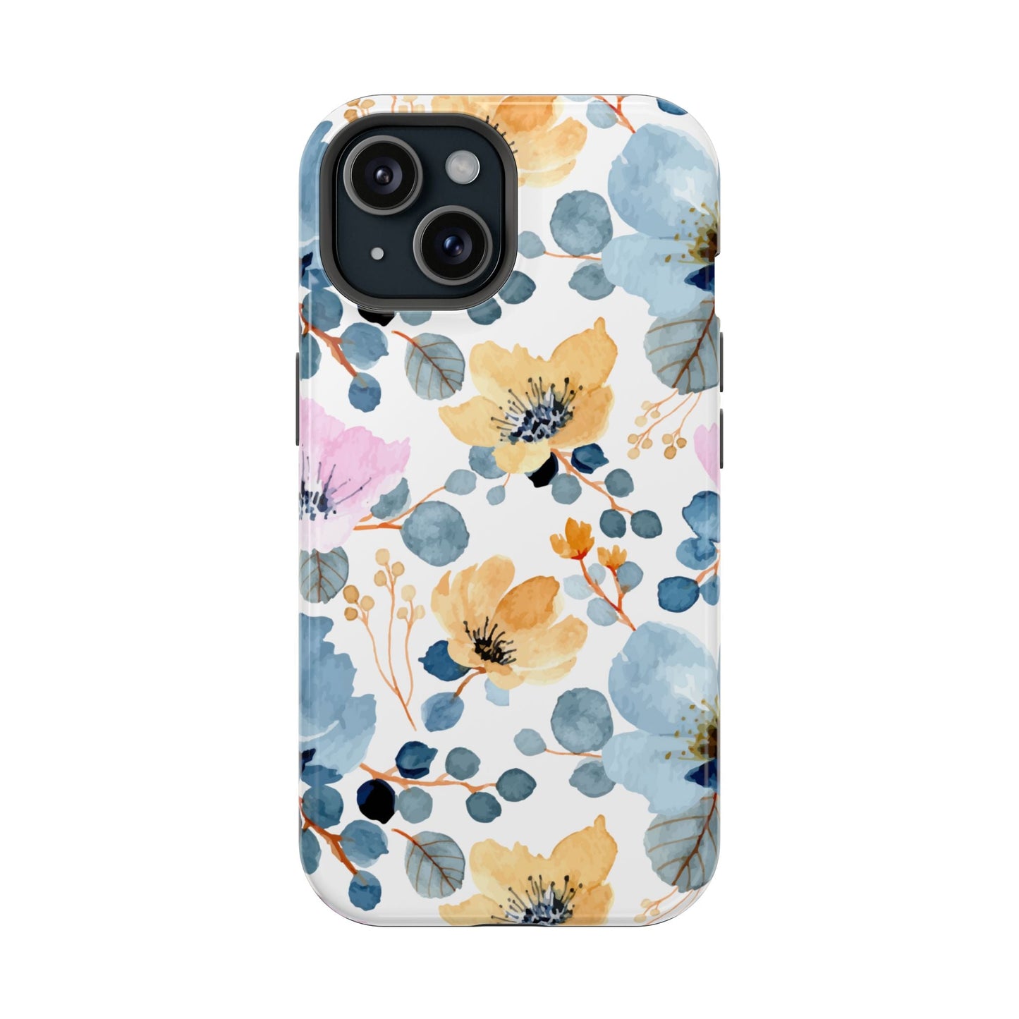 Spring Radiance – MagSafe Case with Vibrant Watercolor Floral Design - BOGO Cases