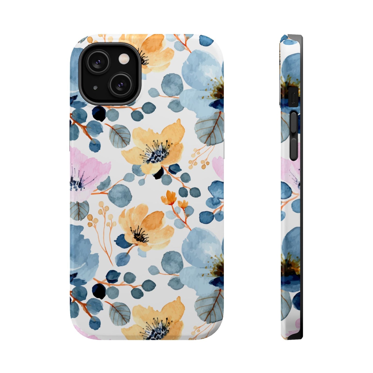 Spring Radiance – MagSafe Case with Vibrant Watercolor Floral Design - BOGO Cases