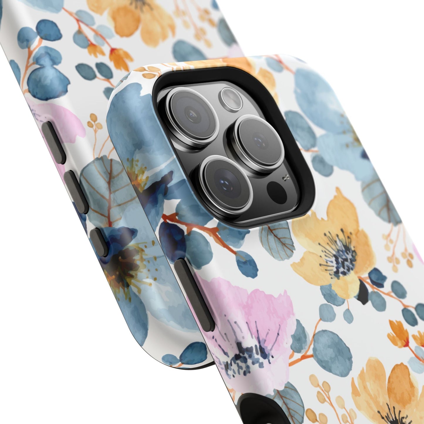 Spring Radiance – MagSafe Case with Vibrant Watercolor Floral Design - BOGO Cases