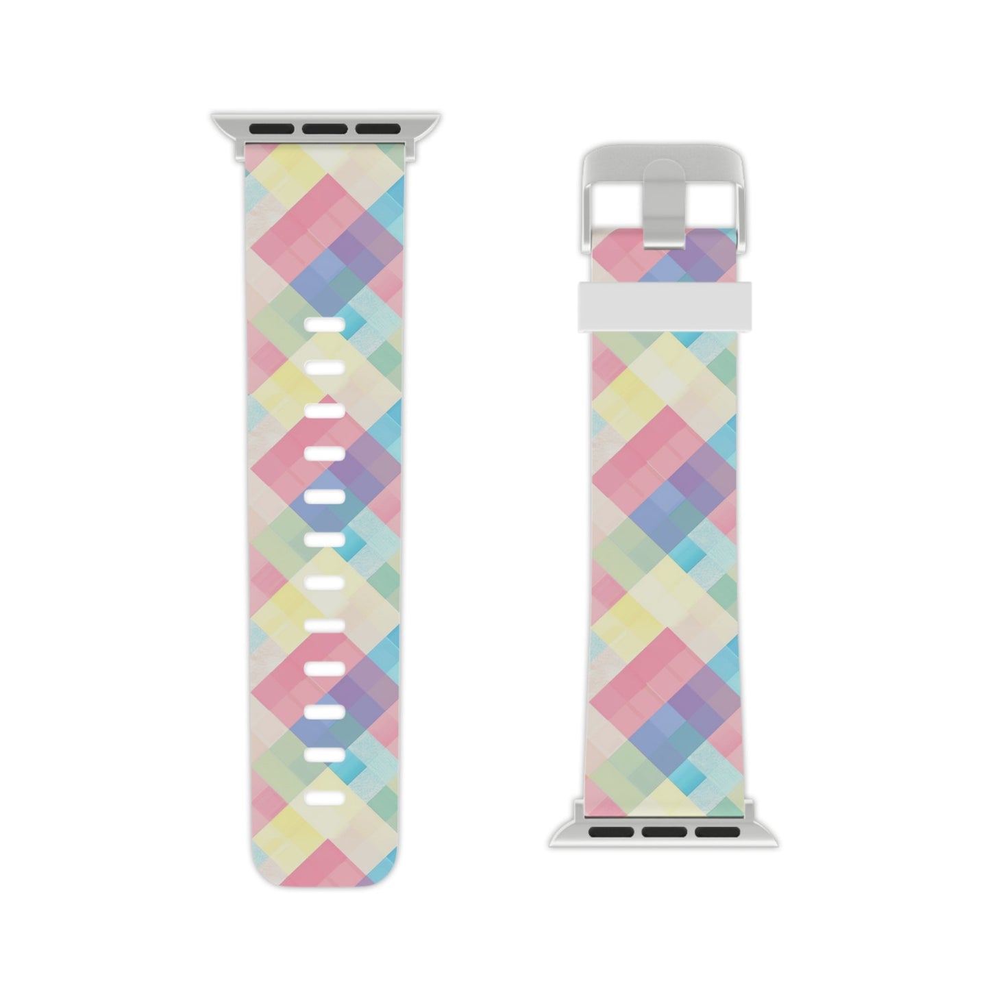 Spring Sonata Pastel Plaid Apple Watch Band - BOGO Cases