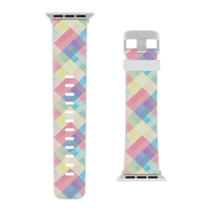 Spring Sonata Pastel Plaid Apple Watch Band - BOGO Cases