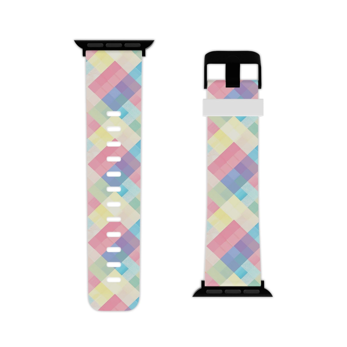 Spring Sonata Pastel Plaid Apple Watch Band - BOGO Cases