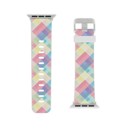 Spring Sonata Pastel Plaid Apple Watch Band - BOGO Cases