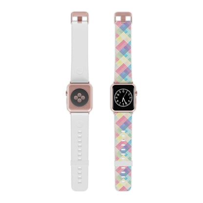 Spring Sonata Pastel Plaid Apple Watch Band - BOGO Cases