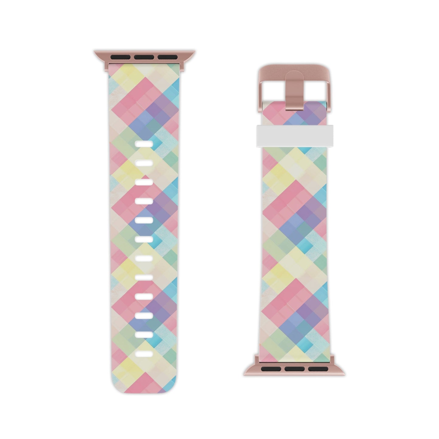 Spring Sonata Pastel Plaid Apple Watch Band - BOGO Cases