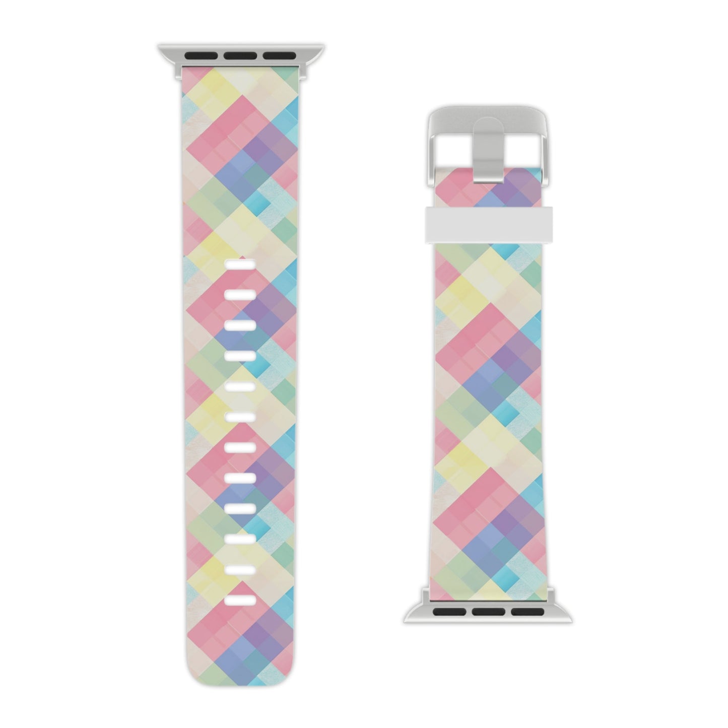 Spring Sonata Pastel Plaid Apple Watch Band - BOGO Cases