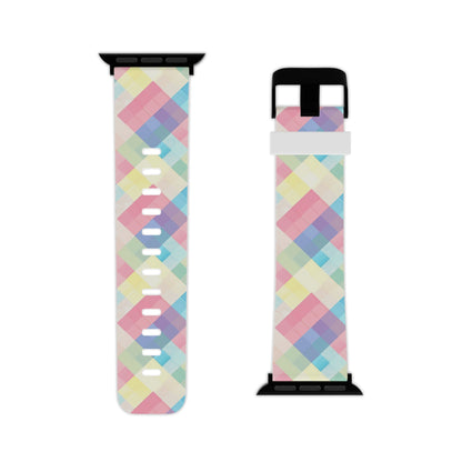Spring Sonata Pastel Plaid Apple Watch Band - BOGO Cases