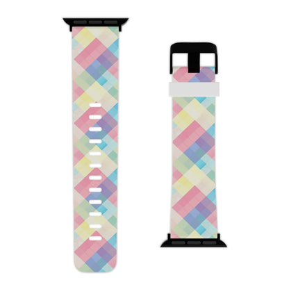 Spring Sonata Pastel Plaid Apple Watch Band - BOGO Cases