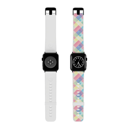 Spring Sonata Pastel Plaid Apple Watch Band - BOGO Cases