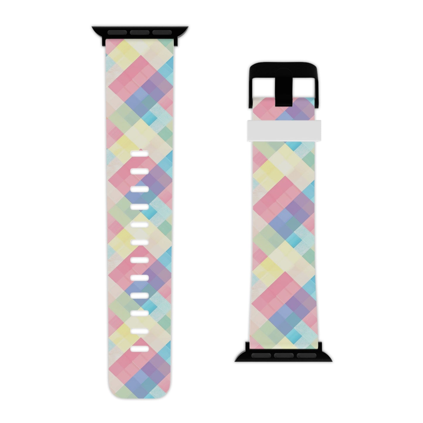 Spring Sonata Pastel Plaid Apple Watch Band - BOGO Cases