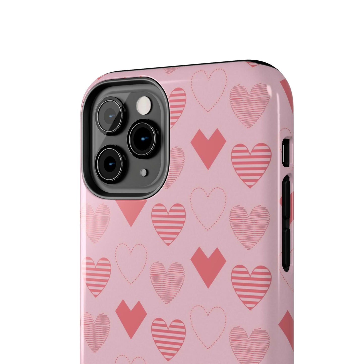 Striped Hearts iPhone Case - BOGO Cases