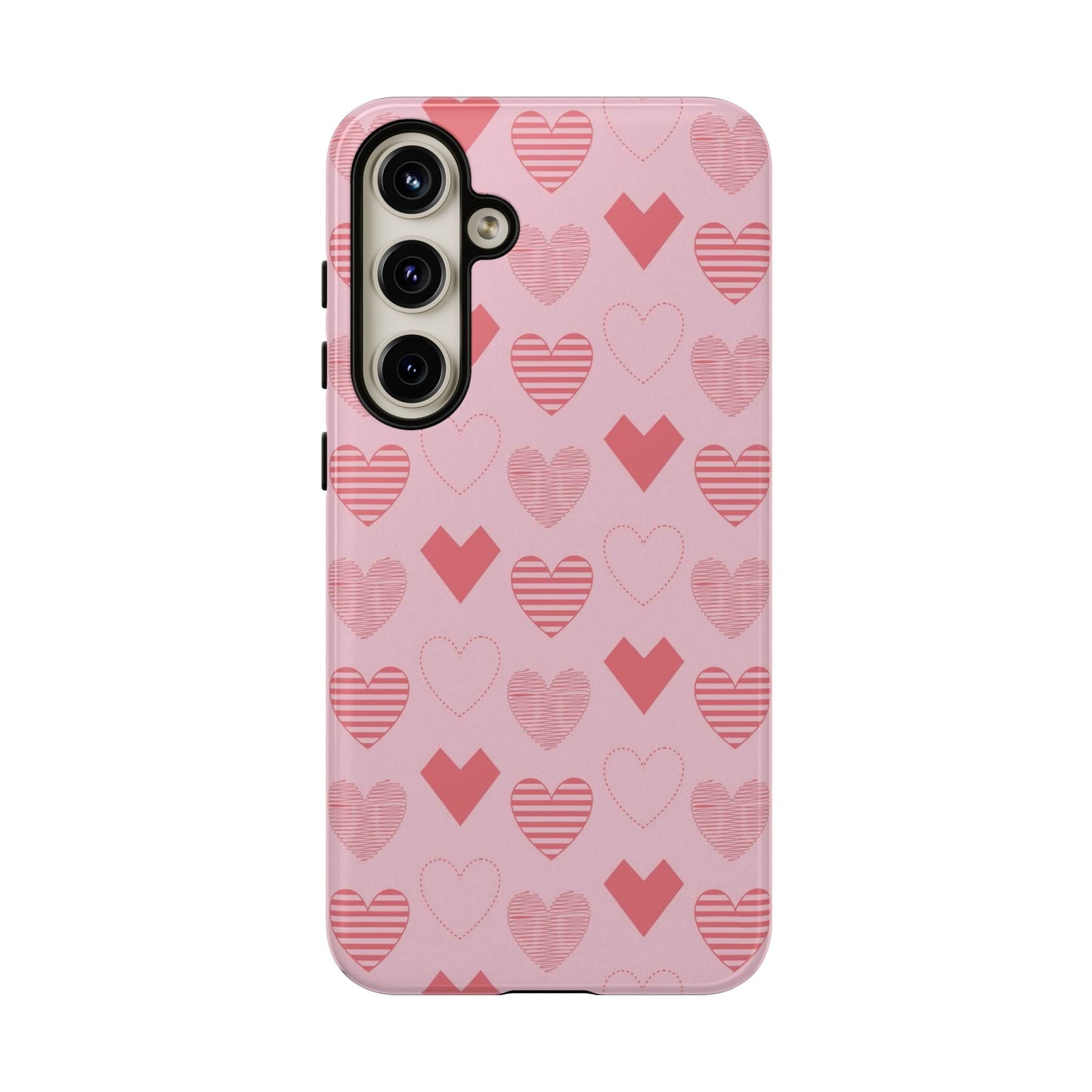 Striped Hearts Samsung Galaxy Case - BOGO Cases