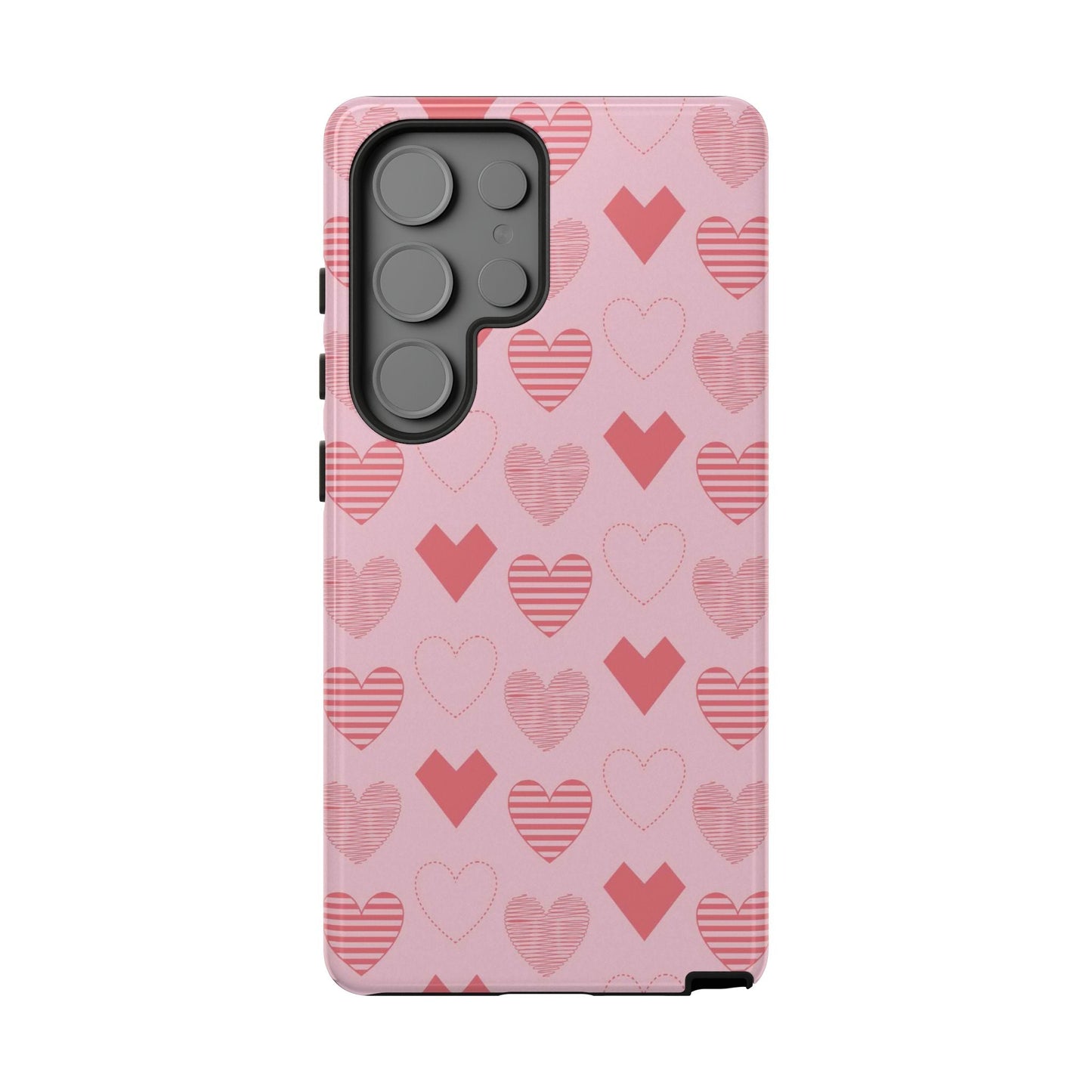 Striped Hearts Samsung Galaxy Case - BOGO Cases