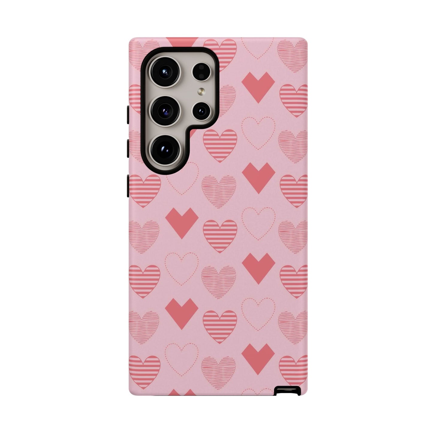 Striped Hearts Samsung Galaxy Case - BOGO Cases