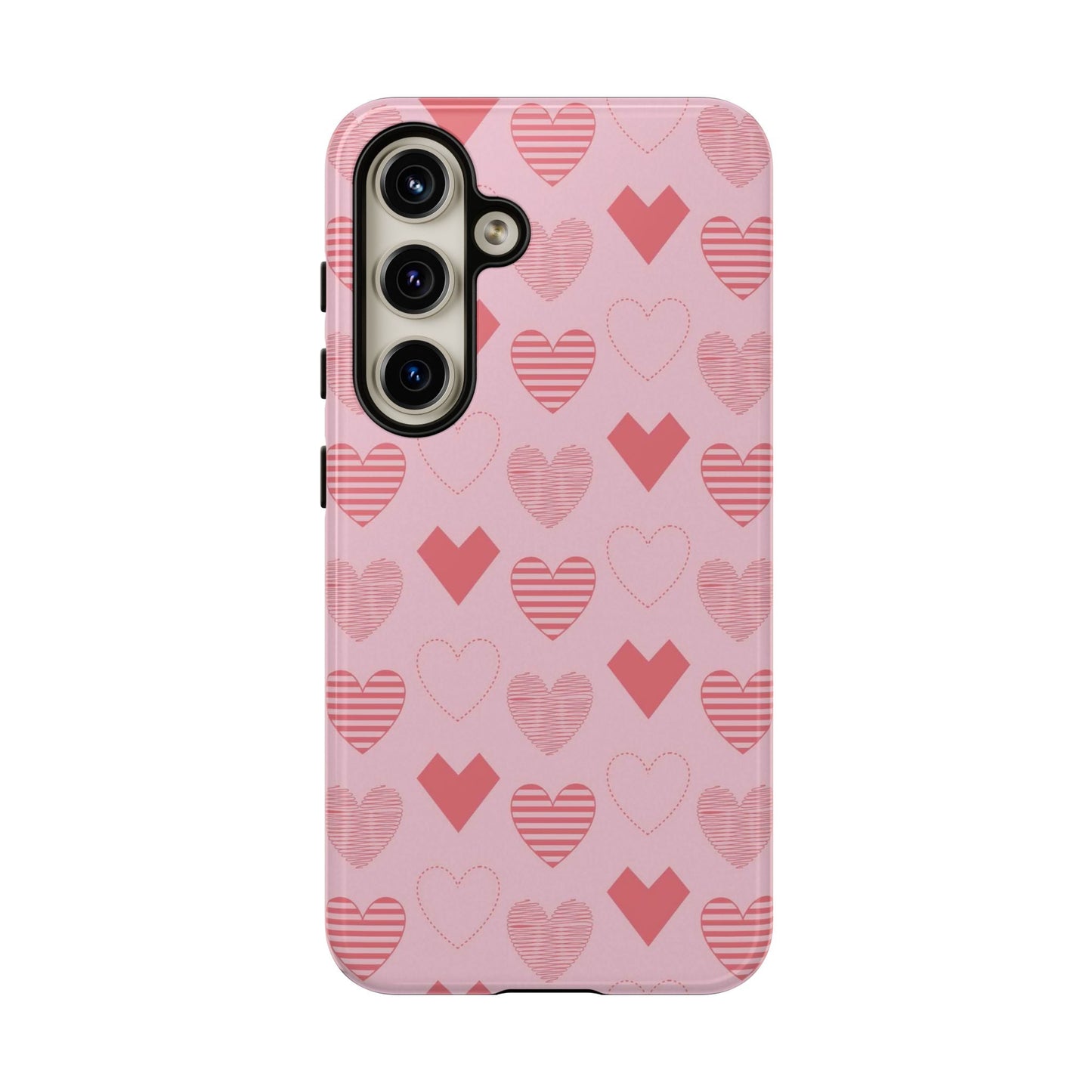 Striped Hearts Samsung Galaxy Case - BOGO Cases