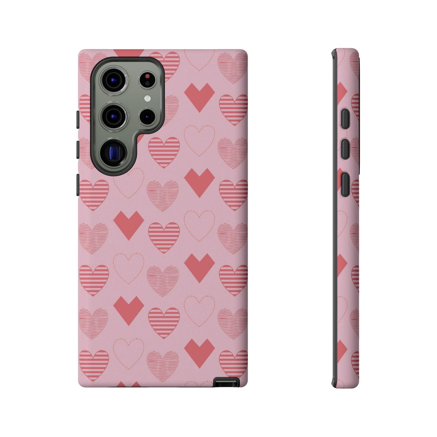 Striped Hearts Samsung Galaxy Case - BOGO Cases