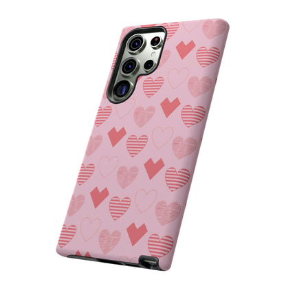 Striped Hearts Samsung Galaxy Case - BOGO Cases