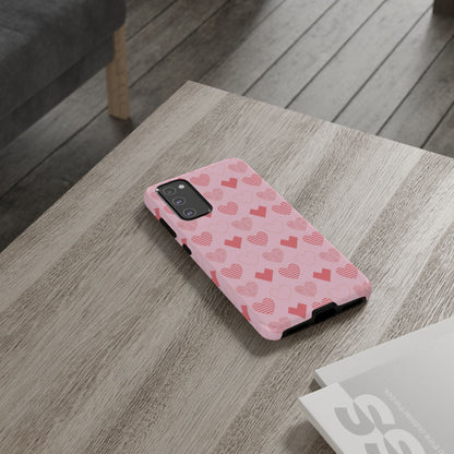 Striped Hearts Samsung Galaxy Case - BOGO Cases
