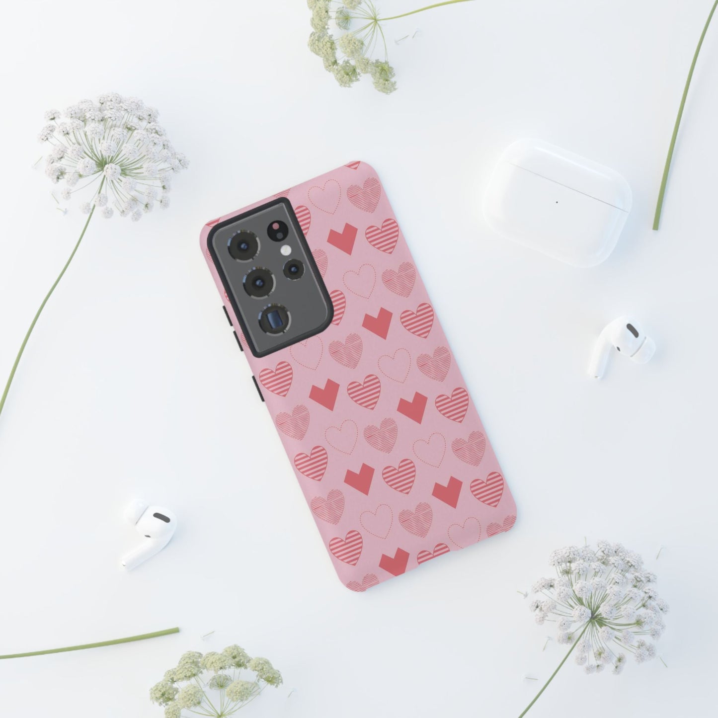 Striped Hearts Samsung Galaxy Case - BOGO Cases