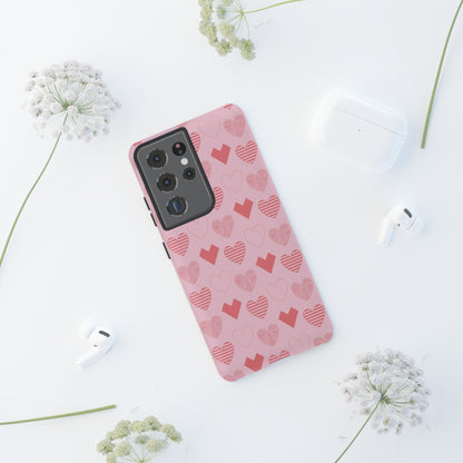 Striped Hearts Samsung Galaxy Case - BOGO Cases