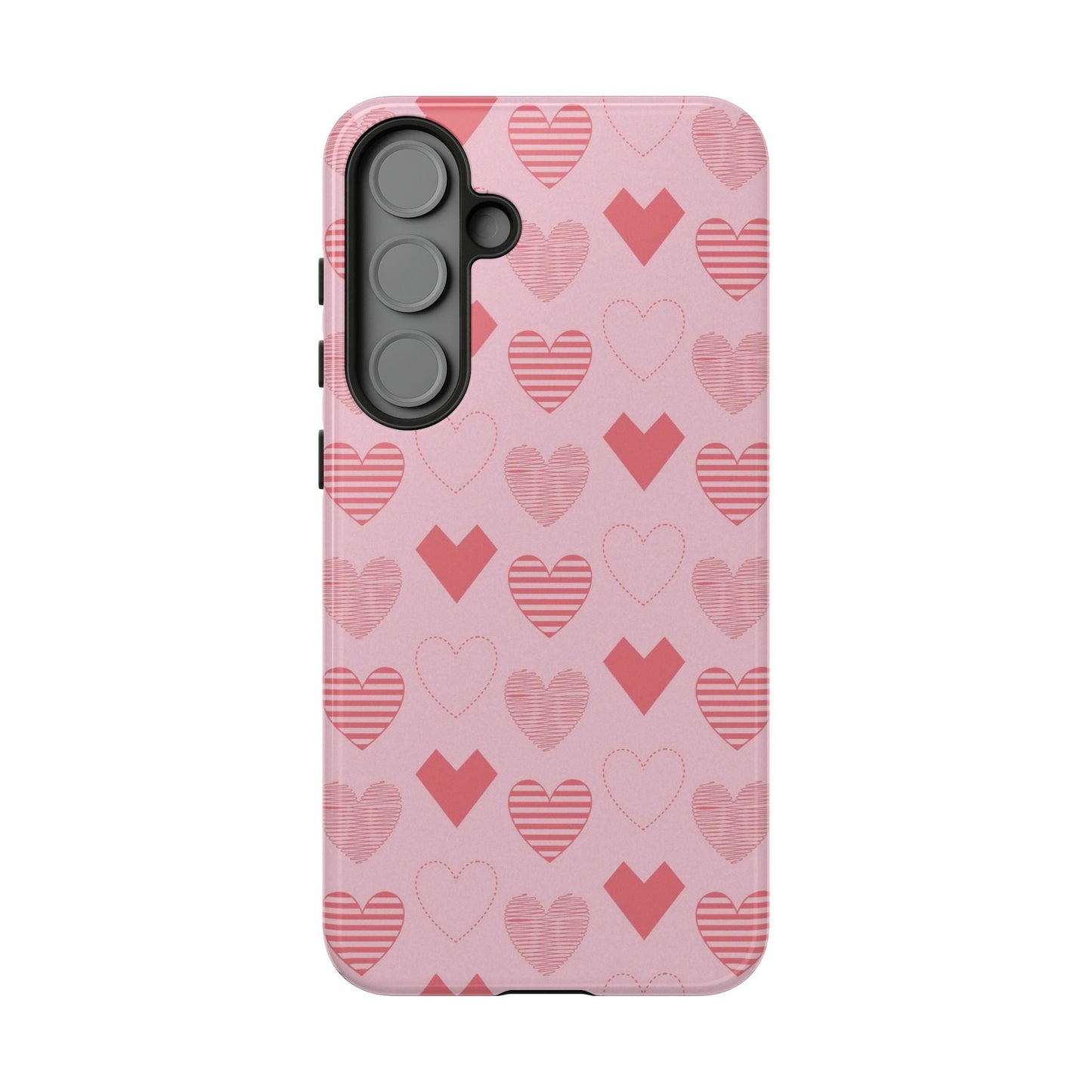 Striped Hearts Samsung Galaxy Case - BOGO Cases
