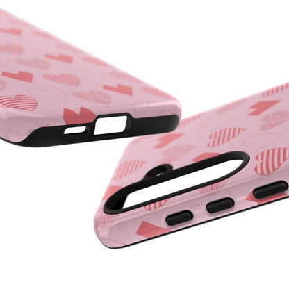 Striped Hearts Samsung Galaxy Case - BOGO Cases