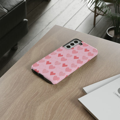 Striped Hearts Samsung Galaxy Case - BOGO Cases