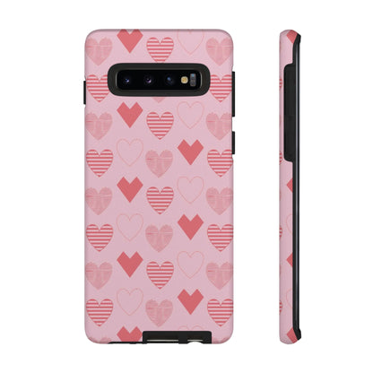 Striped Hearts Samsung Galaxy Case - BOGO Cases