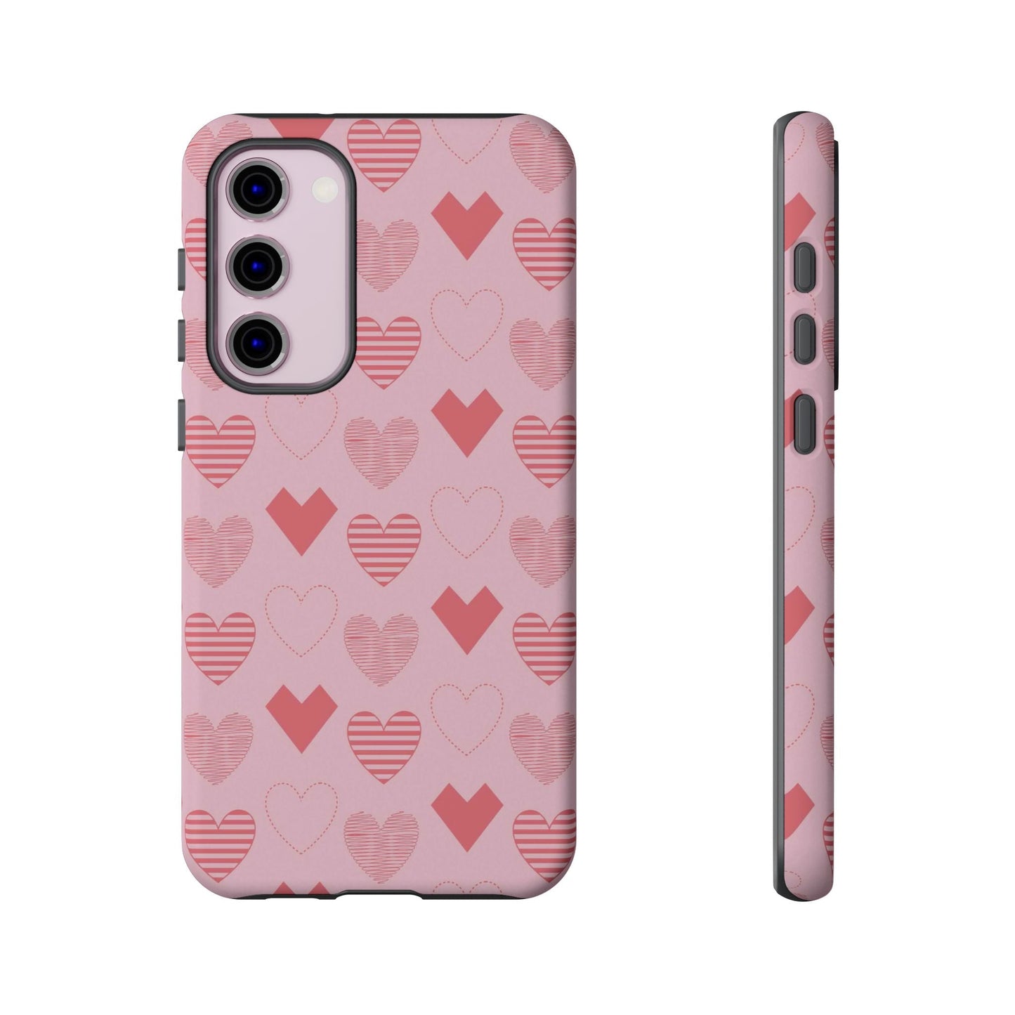 Striped Hearts Samsung Galaxy Case - BOGO Cases