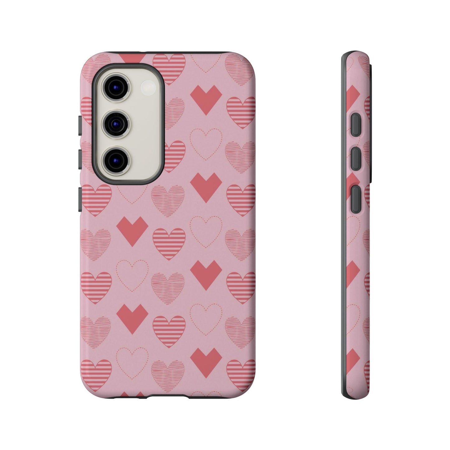 Striped Hearts Samsung Galaxy Case - BOGO Cases