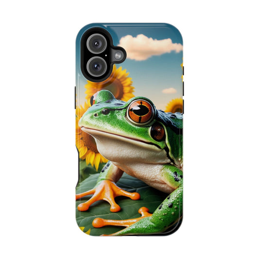 Sunflower Frog Aesthetic - MagSafe iPhone Case - BOGO Cases