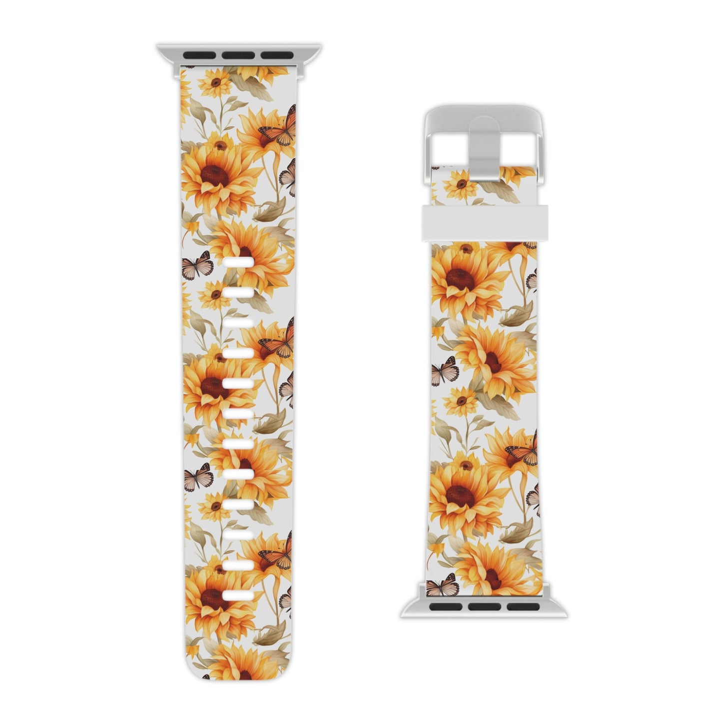  Sunflower & Monarch Garden  Apple Watch Band - BOGO Cases