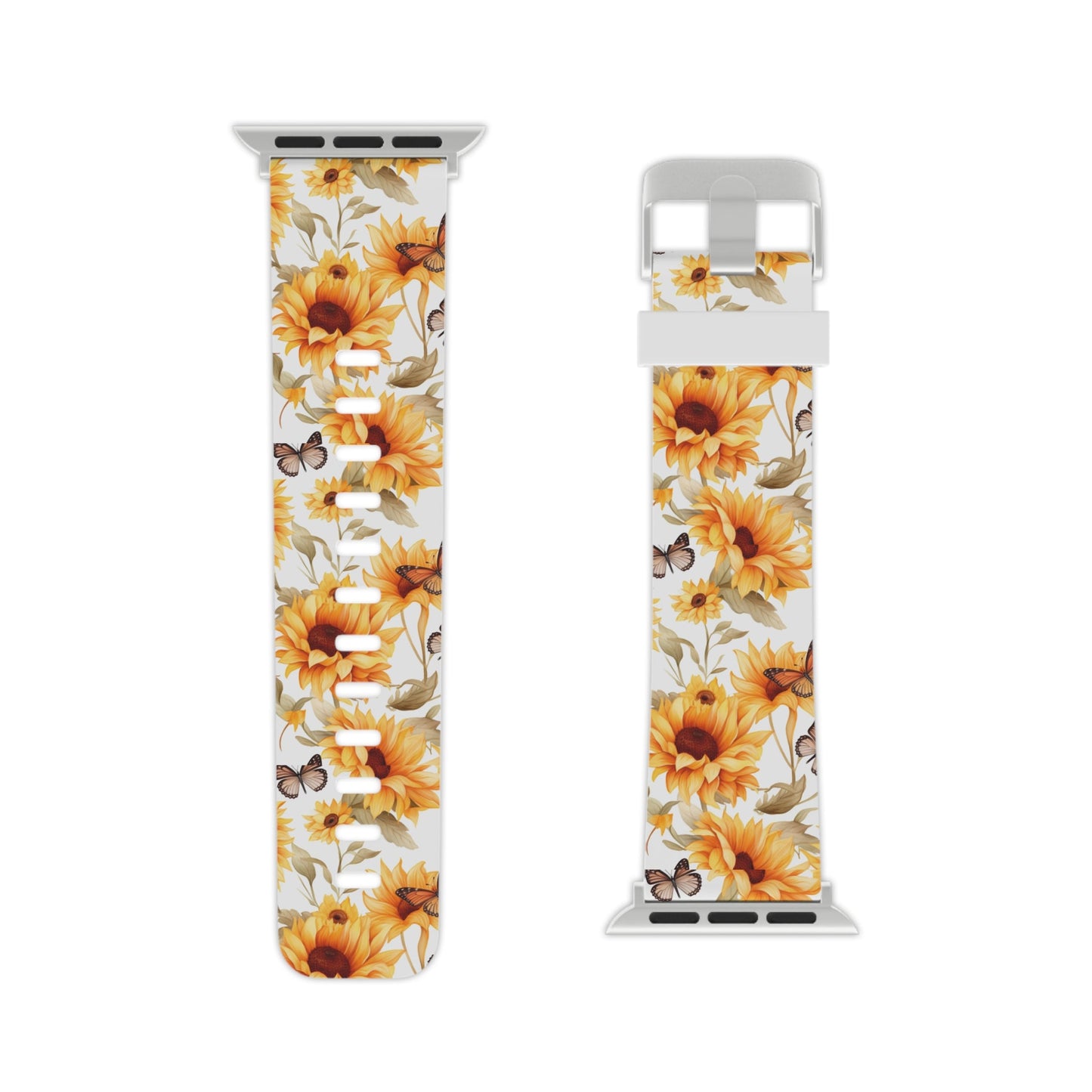  Sunflower & Monarch Garden  Apple Watch Band - BOGO Cases