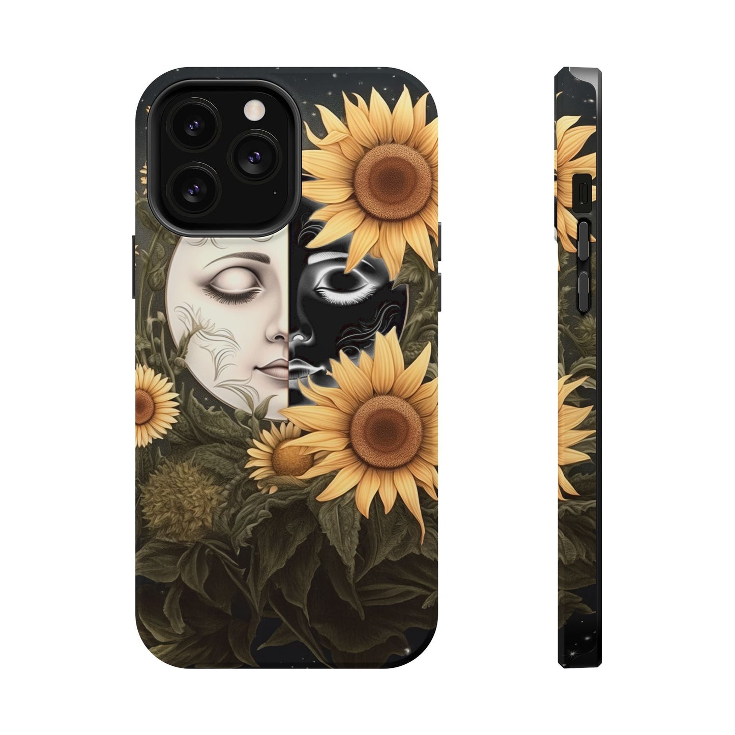Sunflower Moon and Stars MagSafe Case – Ethereal Art - BOGO Cases