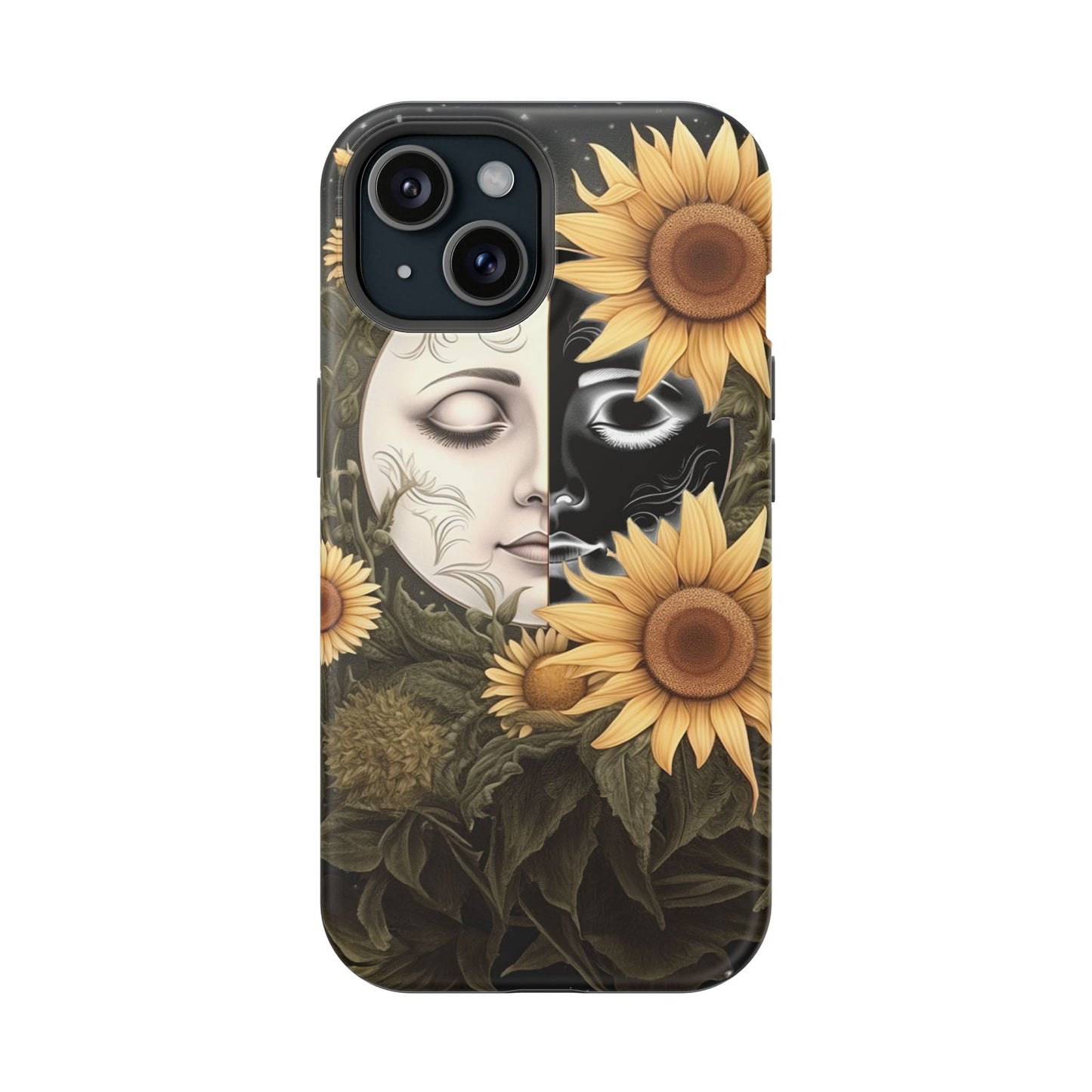 Sunflower Moon and Stars MagSafe Case – Ethereal Art - BOGO Cases